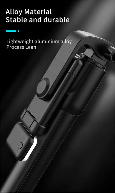 3-in-1 Multifunctional Selfie Stick Tripod Stand with LED Fill Light