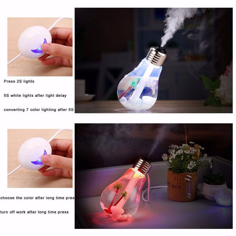 Bulb Humidifier And Diffuser Night Light Air freshener