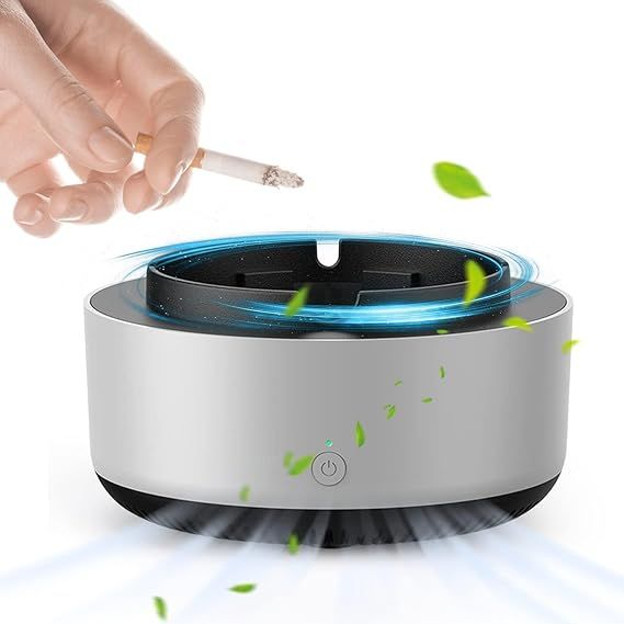 Ashtray with Air Purifier Features