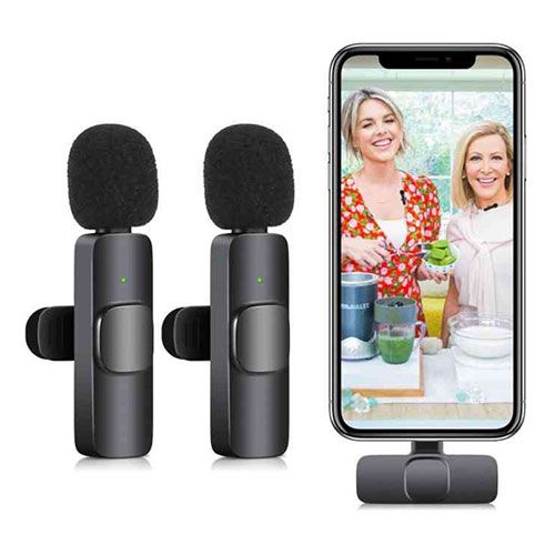 K9 Double Mic Plus 3 Connectors (iPhone Plus Type C Plus Android)